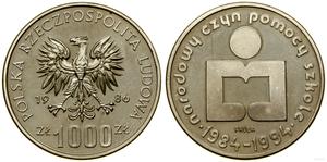 Polska 1000 złotych 1986 MW "Narodowy Czyn Pomocy Szkole" (Próba) na aukcji WCN - 12 października 2023