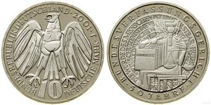 Deutschland 10 Mark 2001 J "Bundesverfassungsgericht" auf der Auktion WCN - 30. November 2023