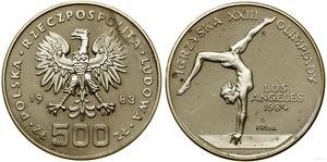Polen 500 Zlotych 1983 MW SW "Olympia Los Angeles 1984" (Probe) auf der Auktion WCN - 28. Dezember 2023