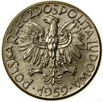 Polska 5 złotych 1959 WJ "Kopalnia" (Próba) na aukcji WCN - 18 maja 2024