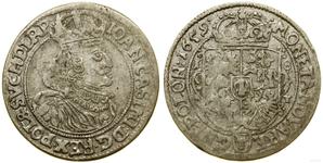 Polska Ort (18 groszy) 1659 AT "Prosta tarcza" na aukcji WCN - 7 marca 2024