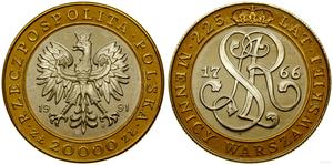 Polska 20000 złotych 1991 MW "250 Rocznica założenia Mennicy Warszawskiej" na aukcji WCN - 14 marca 2024