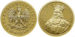 Polska 100 złotych 2002 MW "Kazimierz III Wielki" na aukcji WCN - 18 kwietnia 2024