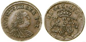 Poland 1 Grosz 1754 "Crown" at auction WCN - April 18, 2024