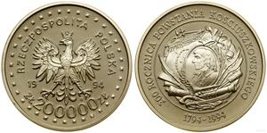 Polska 200000 złotych 1994 MW ANR "200 Rocznica Powstania Kościuszkowskiego" na aukcji WCN - 25 kwietnia 2024