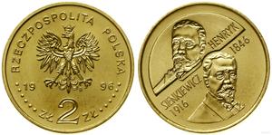 Poland 2 Zlote 1996 MW RK "Henryk Sienkiewicz" at auction WCN - April 25, 2024