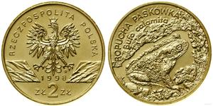 Polska 2 złote 1998 MW ET "Ropucha paskówka" na aukcji WCN - 25 kwietnia 2024