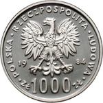 Polska 1000 złotych 1984 MW "Wincenty Witos" (Próba) na aukcji Numimarket - 20 stycznia 2025