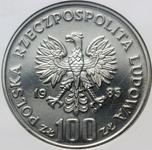 Polska 100 złotych 1985 MW SW "Przemysł II" (Próba) na aukcji Numimarket - 20 stycznia 2025