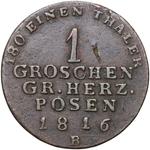 Polen 1 Groschen 1816 B "Grossherzogtum Posen" auf der Auktion Numimarket - 20. Januar 2025