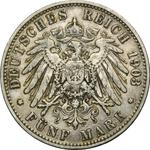 Deutschland 5 Mark 1903 A "Preussen" auf der Auktion Wójcicki - 30. April 2025