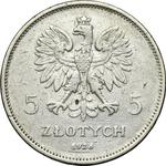 Polen 5 Zlotych 1928 "Nike" auf der Auktion Wójcicki - 30. April 2025