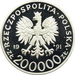Polska 200000 złotych 1991 MW "Leopold Okulicki 'Niedzwiadek'" na aukcji Wójcicki - 30 kwietnia 2025