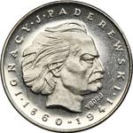 Polska 100 złotych 1975 MW "Ignacy Jan Paderewski" (Próba) na aukcji Wójcicki - 30 kwietnia 2025