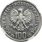 Poland 100 Zlotych 1985 MW TT "Mother's Health Center" at auction Wójcicki - April 30, 2025