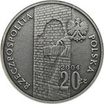 Polska 20 złotych 2004 MW ET "Pamięci Ofiar Getta w Łodzi" na aukcji Wójcicki - 30 kwietnia 2025