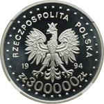 Polska 300000 złotych 1994 MW ET "60 rocznica Powstania Warszawskiego" na aukcji Wójcicki - 30 kwietnia 2025