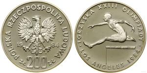 Polen 200 Zlotych 1984 MW "Olympia Los Angeles 1984" auf der Auktion WCN - 2. Mai 2024
