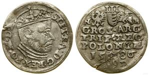 Polska Trojak 1586 "Duża głowa" na aukcji WCN - 9 maja 2024