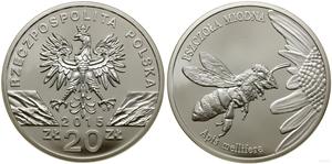Polen 20 Zlotych 2015 MW "Europäische Biene" auf der Auktion WCN - 9. Mai 2024