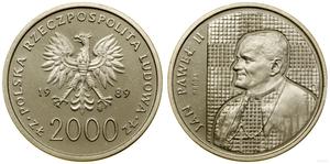 Polska 2000 złotych 1989 MW ET "Jan Paweł II" (Próba) na aukcji WCN - 16 maja 2024