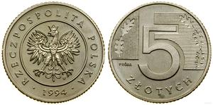 Poland 5 Zlotych 1994 at auction WCN - May 16, 2024