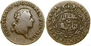 Poland 3 Groszy (Trojak) 1792 MV at auction WCN - May 23, 2024