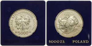 Poland 5000 Zlotych 1989 MW ET "Torun - Nicolaus Copernicus" at auction WCN - June 6, 2024