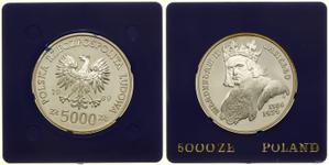 Poland 5000 Zlotych 1989 MW AWB "Wladysław II Jagiello" at auction WCN - June 6, 2024