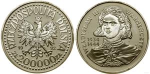 Polska 200000 złotych 1992 MW ET "Władysław III Warneńczyk" na aukcji WCN - 6 czerwca 2024