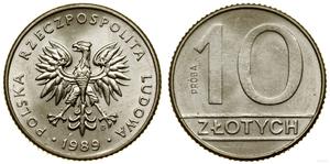 Polska 10 złotych 1989 MW (Próba) na aukcji WCN - 20 czerwca 2024