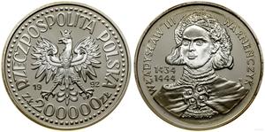 Polska 200000 złotych 1992 MW ET "Władysław III Warneńczyk" na aukcji WCN - 27 czerwca 2024
