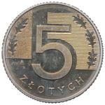 Poland 5 Zlotych 1994 at auction Rzeszowski DA - January 28, 2025