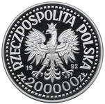 Polska 200000 złotych 1992 MW ET "Władysław III Warneńczyk" (Próba) na aukcji Rzeszowski DA - 28 stycznia 2025