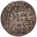Poland 3 Groszy (Trojak) 1585 "Large head" at auction Rzeszowski DA - April 27, 2025