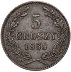 Polska 5 groszy 1835 "Kraków" na aukcji Rzeszowski DA - 27 kwietnia 2025