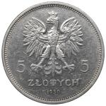 Poland 5 Zlotych 1930 WJ "Standards" at auction Rzeszowski DA - September 12, 2025
