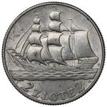 Poland 2 Zlote 1936 JA "Sailing Vessel" at auction Rzeszowski DA - September 12, 2025