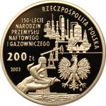 Poland 200 Zlotych 2003 MW NR "150th Anniversary of Oil and Gas Industry's Origin" at auction Rzeszowski DA - September 12, 2025