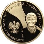 Poland 200 Zlotych 2008 MW KK "10th anniversary of Zbigniew Herbert`s death" at auction Rzeszowski DA - September 12, 2025