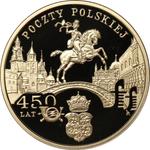 Poland 200 Zlotych 2008 MW RK "450 Years of the Polish Postal Service" at auction Rzeszowski DA - September 12, 2025