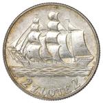 Poland 2 Zlote 1936 JA "Sailing Vessel" at auction Rzeszowski DA - September 12, 2025