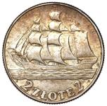 Poland 2 Zlote 1936 JA "Sailing Vessel" at auction Rzeszowski DA - September 12, 2025