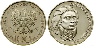 Polska 100 złotych 1976 MW "200 Rocznica śmierci Tadeusza Kościuszki" (Próba) na aukcji WCN - 4 lipca 2024