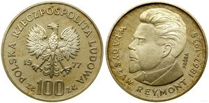 Polen 100 Zlotych 1977 MW "Władysław Reymont" (Probe) auf der Auktion WCN - 4. Juli 2024
