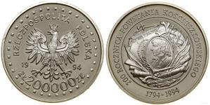 Polska 200000 złotych 1994 MW ANR "200 Rocznica Powstania Kościuszkowskiego" na aukcji WCN - 25 lipca 2024