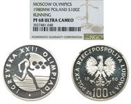 Польша 100 злотых 1980 MW "XXII летние Олимпийские Игры - Москва 1980" на аукционе NUMIS Klitończyk - 9 марта 2025