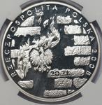 Polen 20 Zlotych 2008 MW UW "Aufstand im Warschauer Ghetto" auf der Auktion NUMIS Klitończyk - 9. März 2025