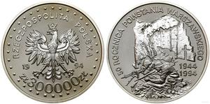Polska 300000 złotych 1994 MW ET "60 rocznica Powstania Warszawskiego" na aukcji WCN - 8 sierpnia 2024