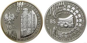 Polska 10 złotych 2012 MW KK "150-lecie bankowości spółdzielczej w Polsce" na aukcji WCN - 8 sierpnia 2024